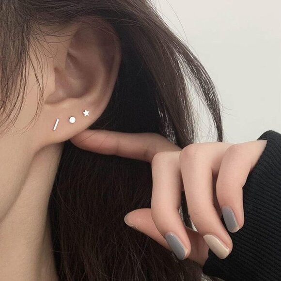 Screw on Earring Backs for Women,Hypoallergenic Surgical Steel Stud Earrings Bal - Picture 7 of 7